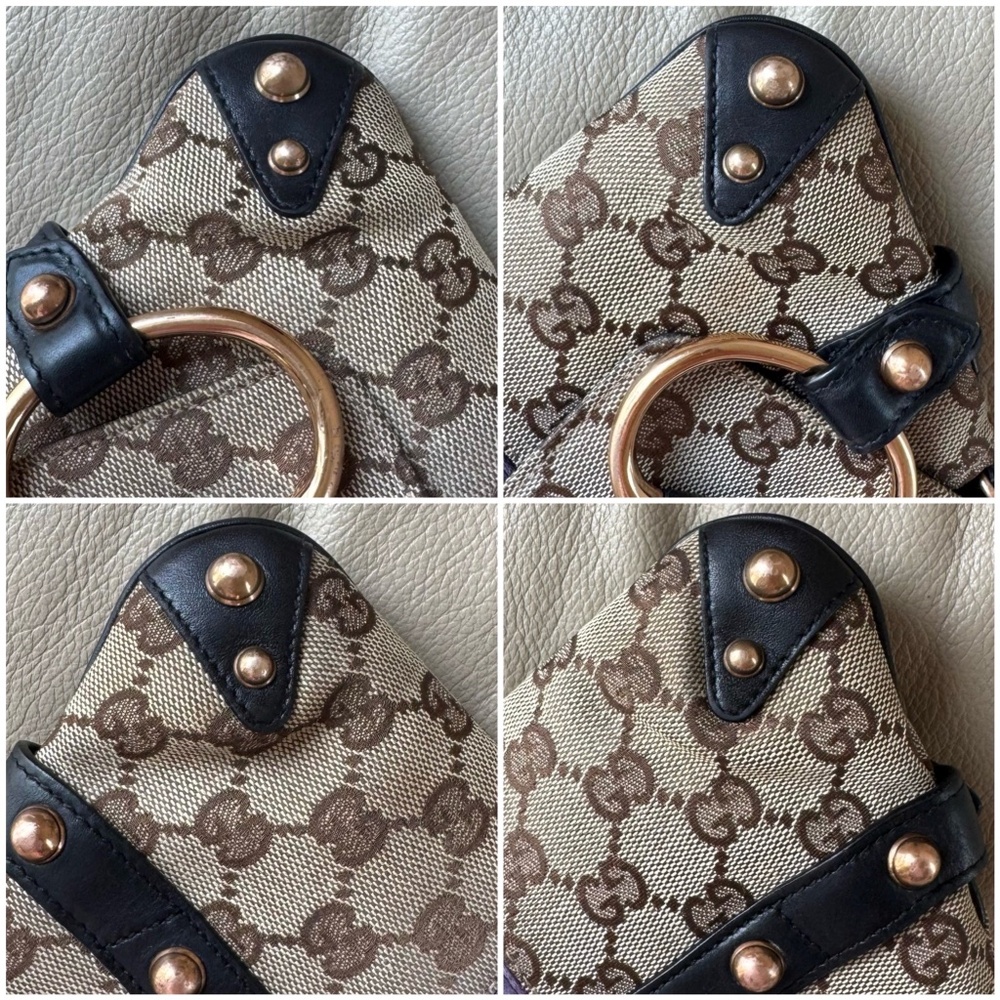 Rare Authentic Vintage Gucci Tom Ford Horsebit Web GG Canvas Chain Clutch, COA - Picture 5 of 13